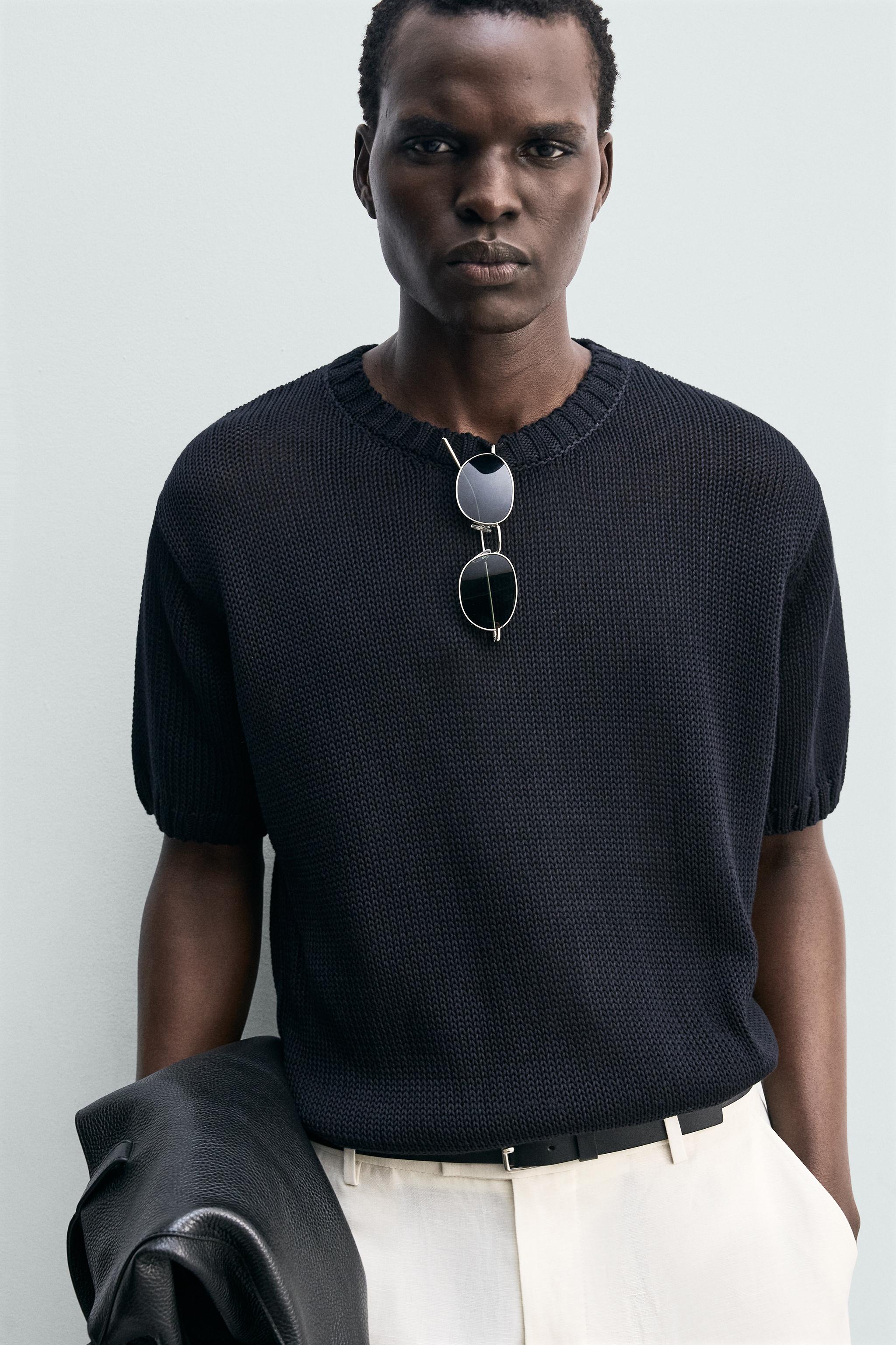 RELAXED FIT KNIT T-SHIRT